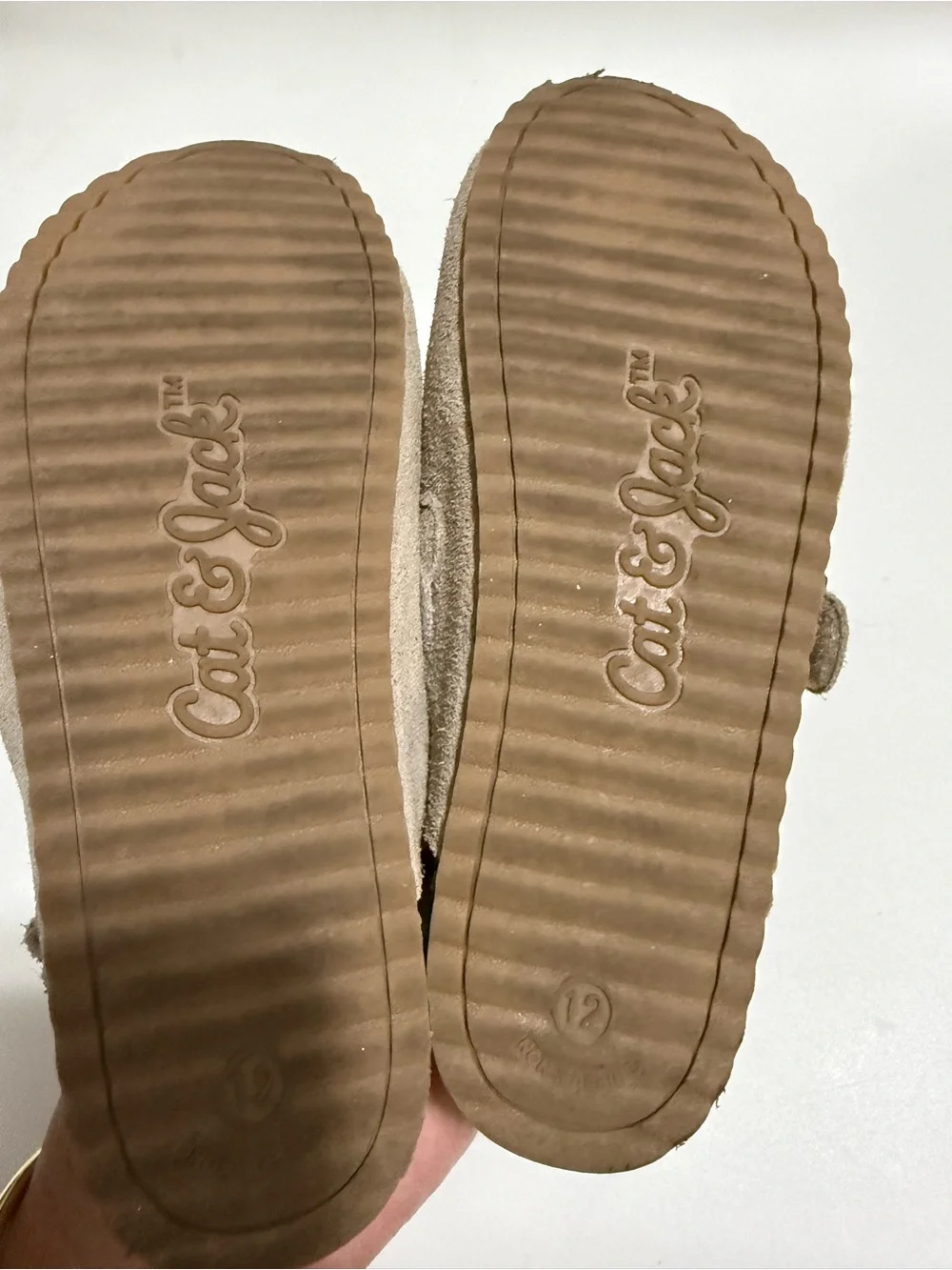 Cat & Jack taupe suede